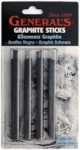 GRPHTE ART STICKS AST(4/CD)(12